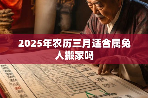 2025年农历三月适合属兔人搬家吗