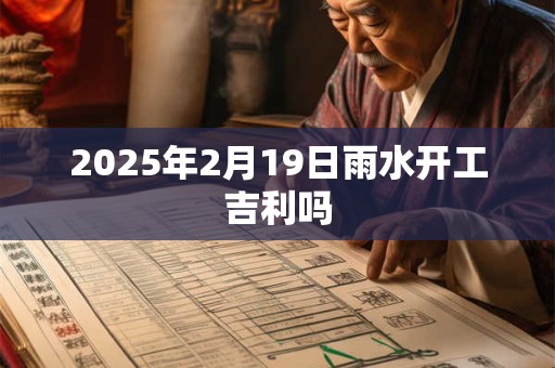 2025年2月19日雨水开工吉利吗