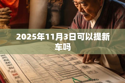 2025年11月3日可以提新车吗