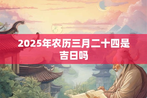 2025年农历三月二十四是吉日吗