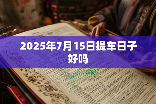 2025年7月15日提车日子好吗