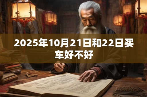 2025年10月21日和22日买车好不好