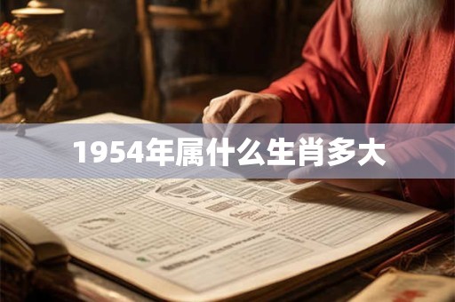 1954年属什么生肖多大 1954年属什么生肖多大