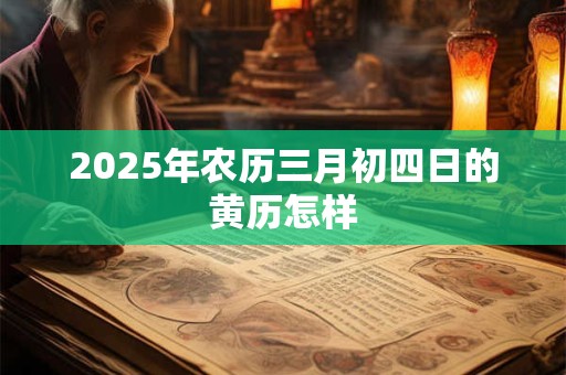 2025年农历三月初四日的黄历怎样