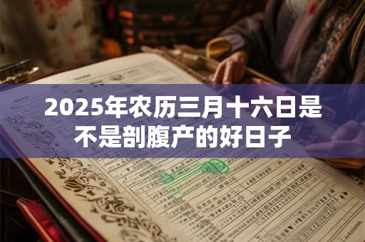 2025年农历三月十六日是不是剖腹产的好日子