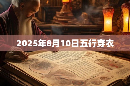 2025年8月10日五行穿衣