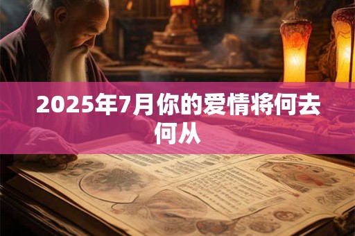 2025年7月你的爱情将何去何从