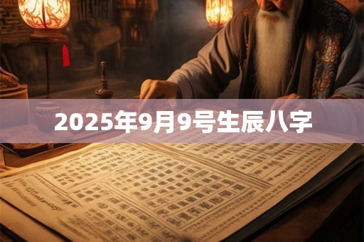 2025年9月9号生辰八字