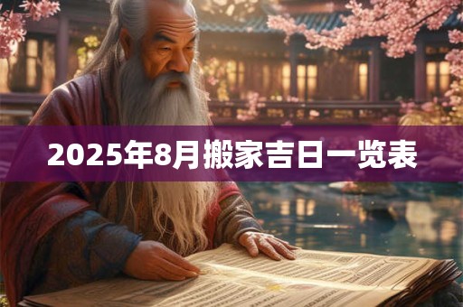 2025年8月搬家吉日一览表 2025年8月搬家吉日一览表