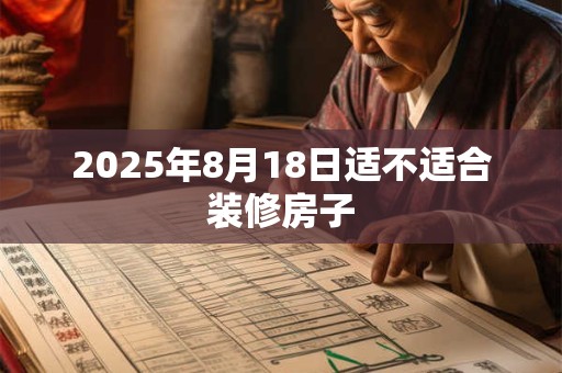 2025年8月18日适不适合装修房子