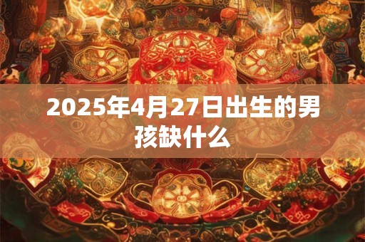 2025年4月27日出生的男孩缺什么