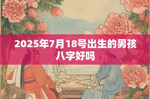 2025年7月18号出生的男孩八字好吗