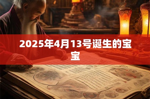 2025年4月13号诞生的宝宝