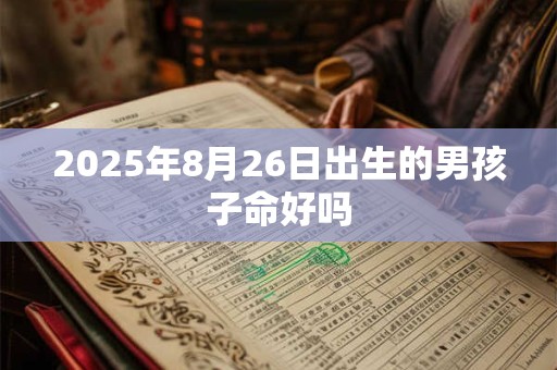 2025年8月26日出生的男孩子命好吗