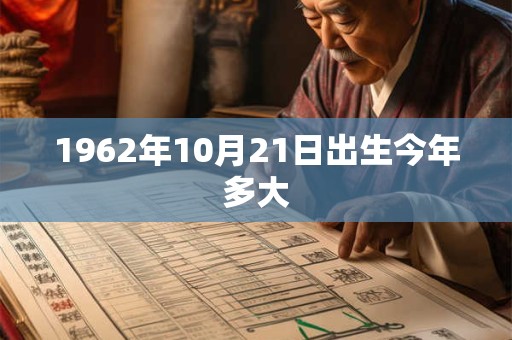 1962年10月21日出生今年多大