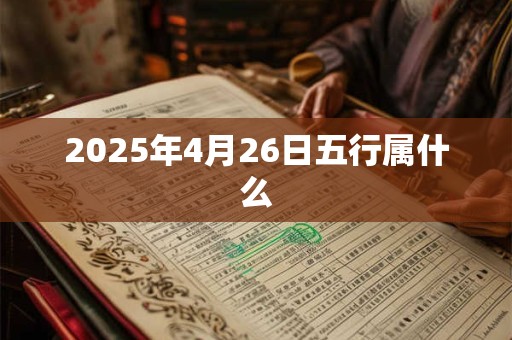 2025年4月26日五行属什么