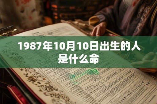 1987年10月10日出生的人是什么命
