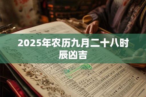 2025年农历九月二十八时辰凶吉