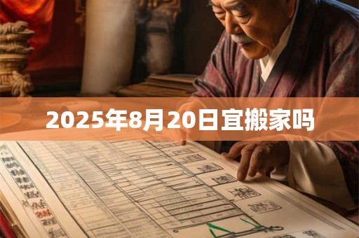 2025年8月20日宜搬家吗