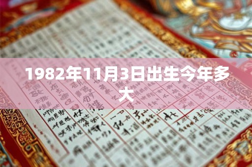 1982年11月3日出生今年多大