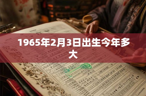 1965年2月3日出生今年多大