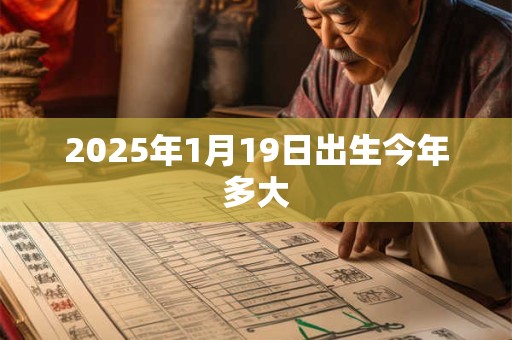 2025年1月19日出生今年多大