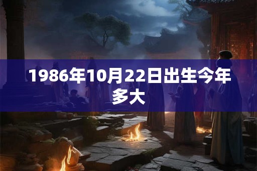 1986年10月22日出生今年多大