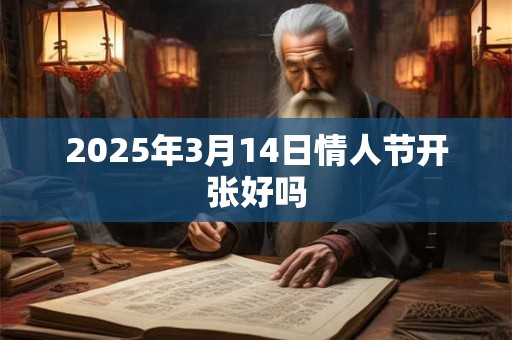 2025年3月14日情人节开张好吗