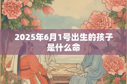 2025年6月1号出生的孩子是什么命