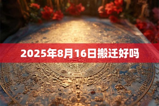 2025年8月16日搬迁好吗