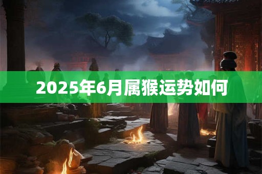 2025年6月属猴运势如何
