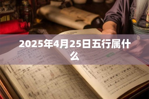 2025年4月25日五行属什么