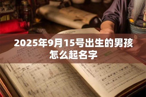 2025年9月15号出生的男孩怎么起名字
