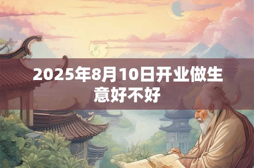 2025年8月10日开业做生意好不好