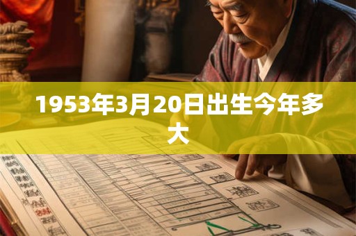 1953年3月20日出生今年多大 1953年3月20日出生今年多大