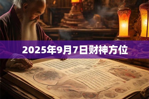 2025年9月7日财神方位