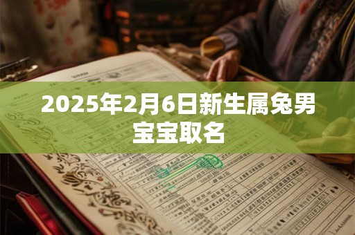 2025年2月6日新生属兔男宝宝取名