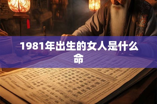 1981年出生的女人是什么命