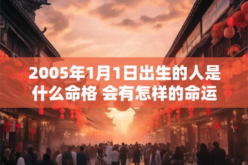 2005年1月1日出生的人是什么命格 会有怎样的命运