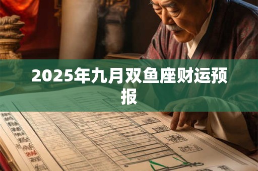 2025年九月双鱼座财运预报