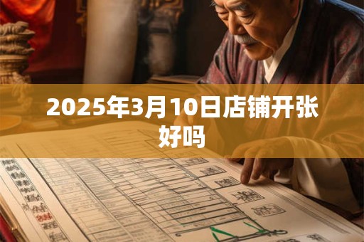 2025年3月10日店铺开张好吗