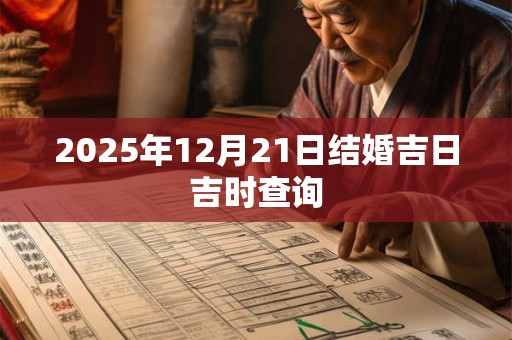 2025年12月21日结婚吉日吉时查询