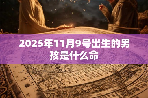 2025年11月9号出生的男孩是什么命 2025年11月9号出生的男孩是什么命
