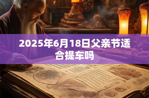 2025年6月18日父亲节适合提车吗