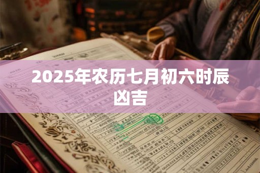 2025年农历七月初六时辰凶吉