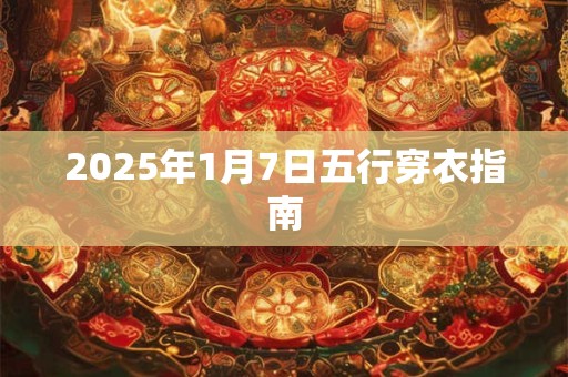 2025年1月7日五行穿衣指南