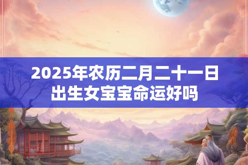 2025年农历二月二十一日出生女宝宝命运好吗