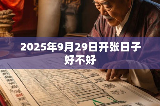 2025年9月29日开张日子好不好