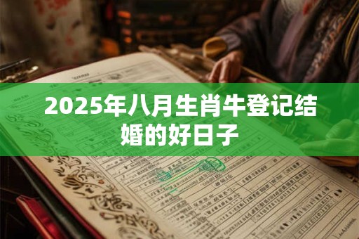 2025年八月生肖牛登记结婚的好日子