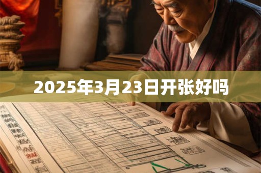 2025年3月23日开张好吗